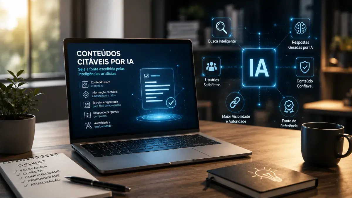 Conteúdos Citáveis por IA Como Criar Artigos que os Sistemas de Inteligência Artificial Escolhem como Fonte